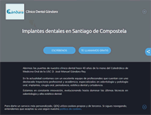 Tablet Screenshot of clinicadentalsantiago.com